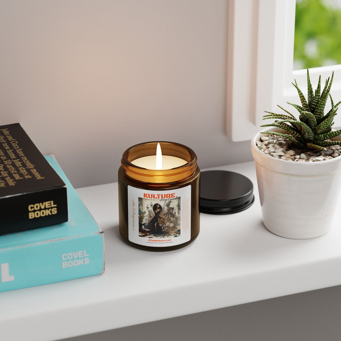 "The Entrepreneur"- Scented Soy Candle (Amber Jar)