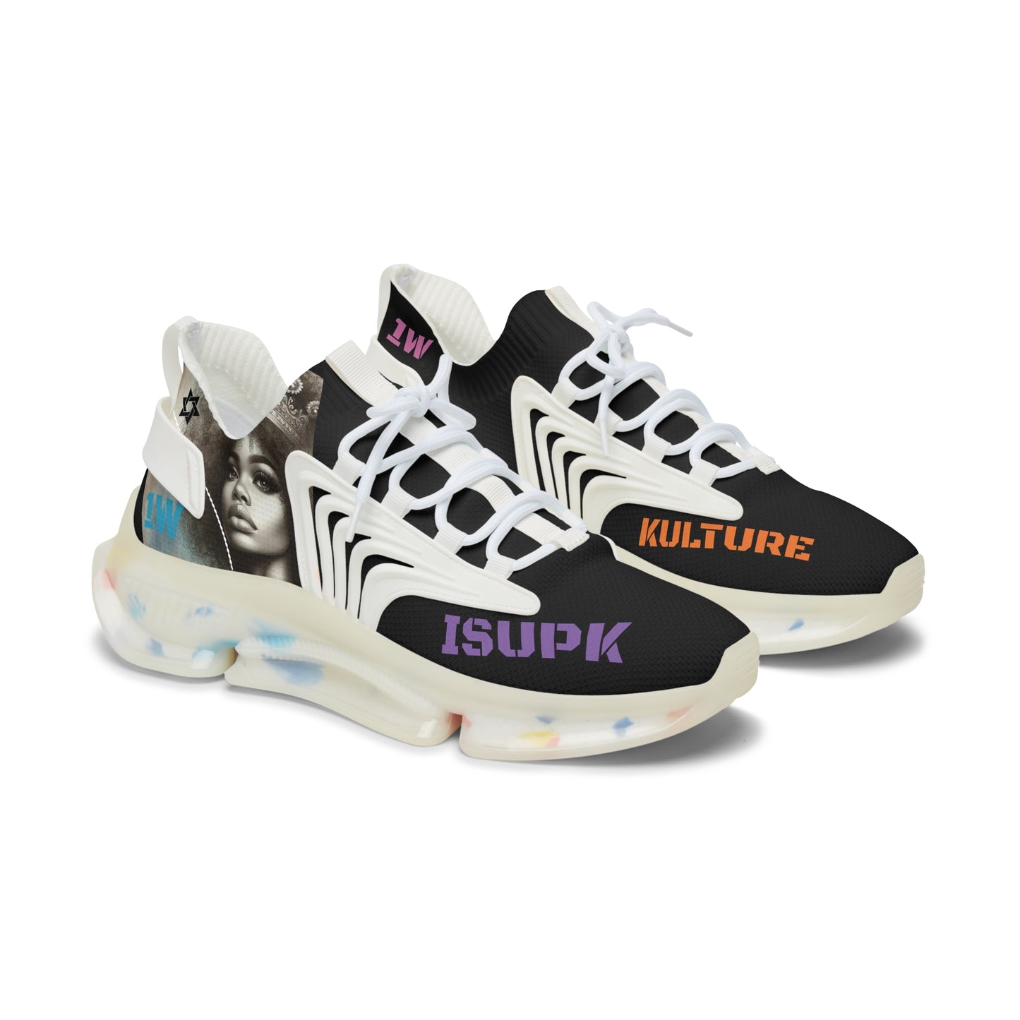 ISUPK Princess- "CHOCOLATE SPRINKLES"- Women's Mesh Sneakers