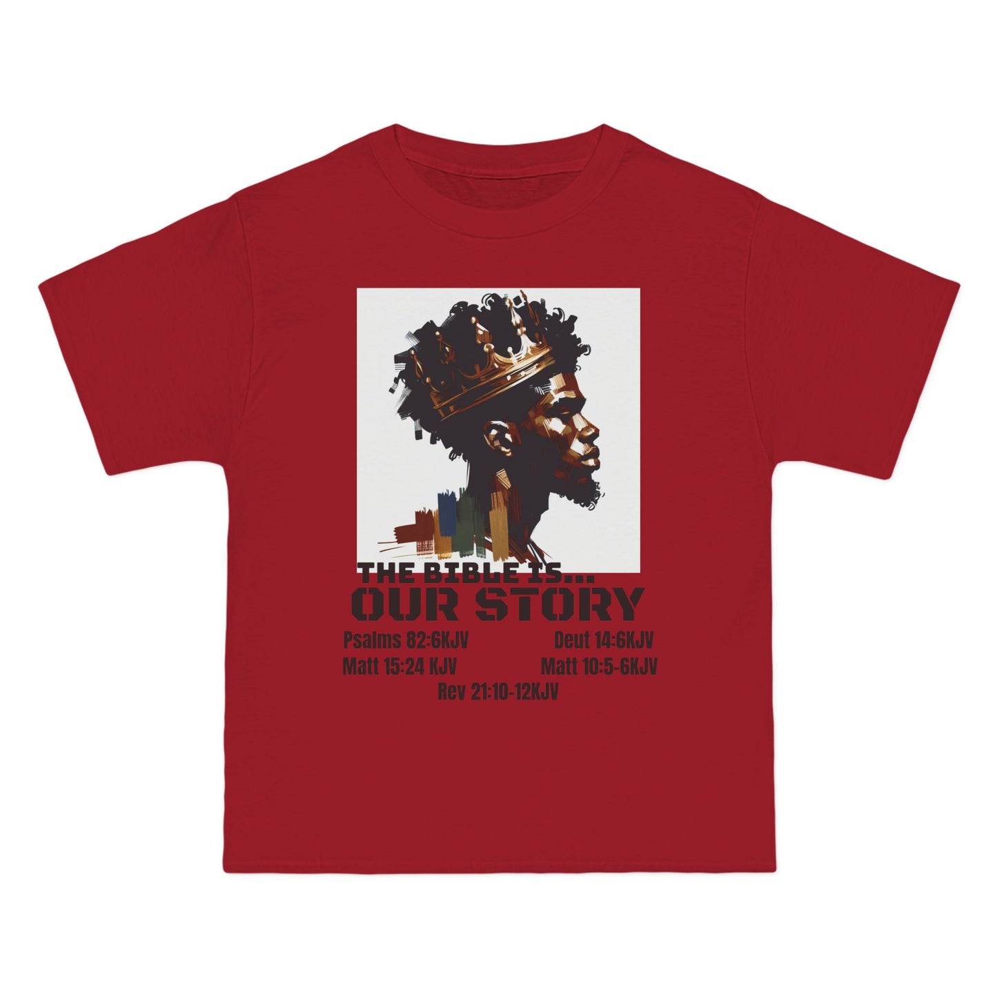 The Bible Is Our Story- Men's 'Beefy' Tee