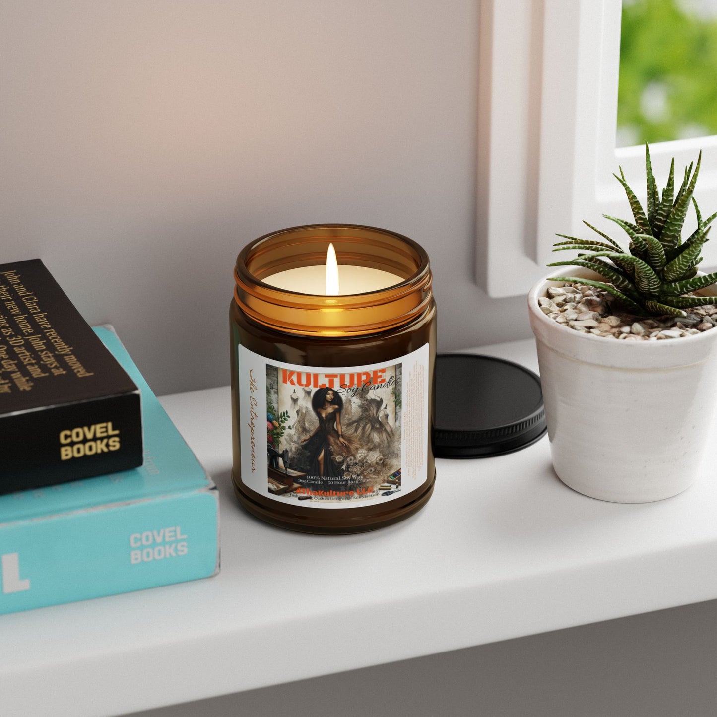 "The Entrepreneur"- Scented Soy Candle (Amber Jar)