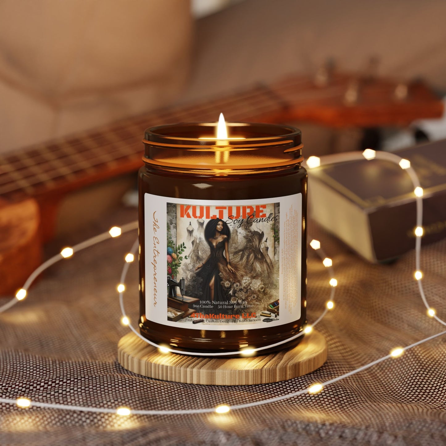 "The Entrepreneur"- Scented Soy Candle (Amber Jar)