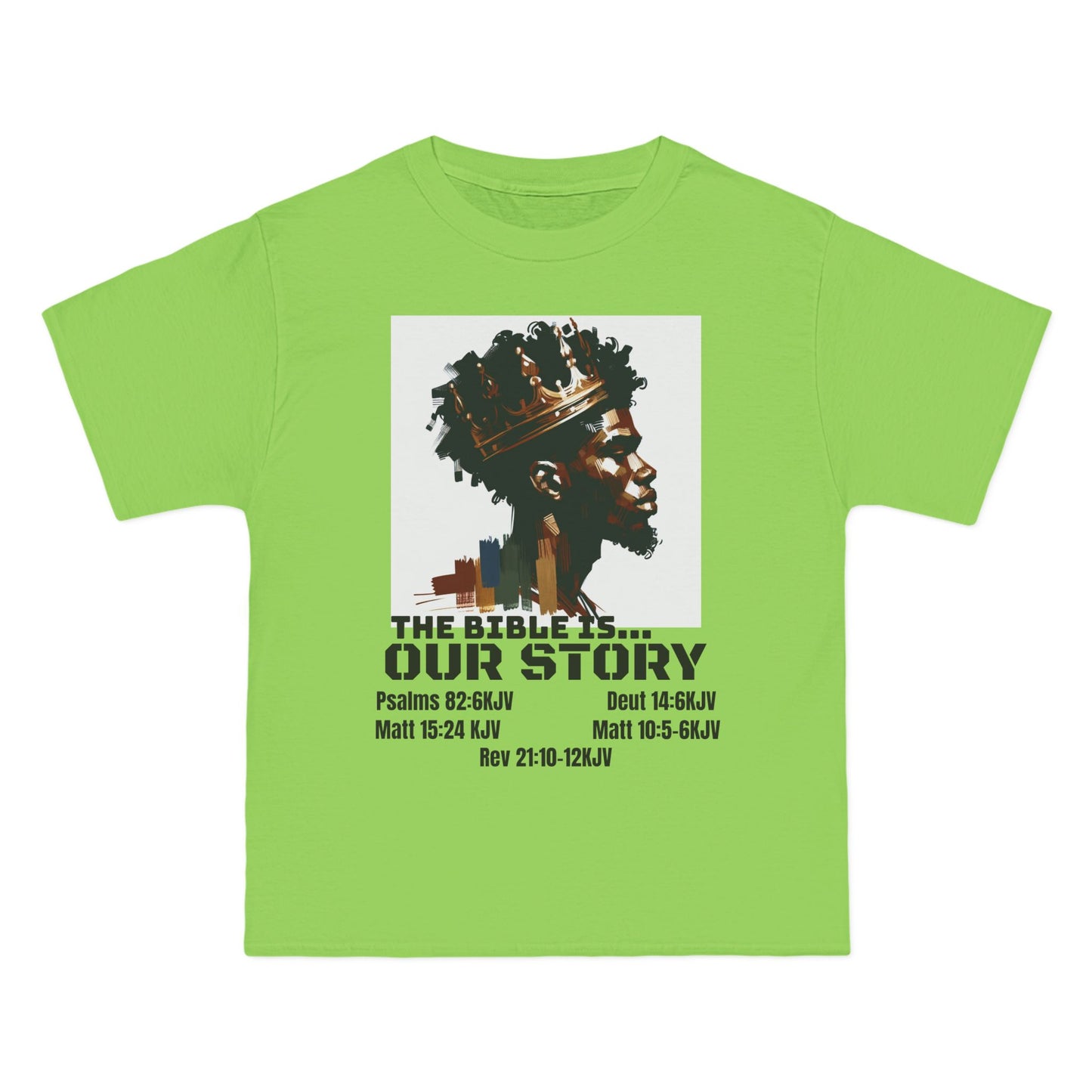 The Bible Is Our Story- Men's 'Beefy' Tee