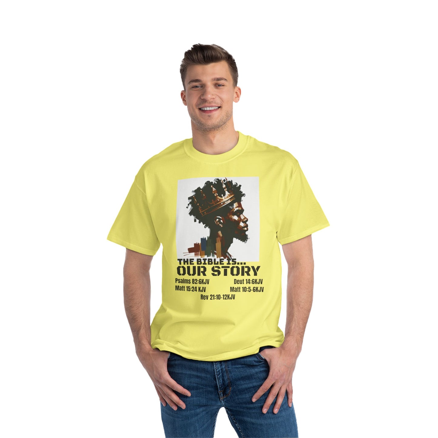 The Bible Is Our Story- Men's 'Beefy' Tee