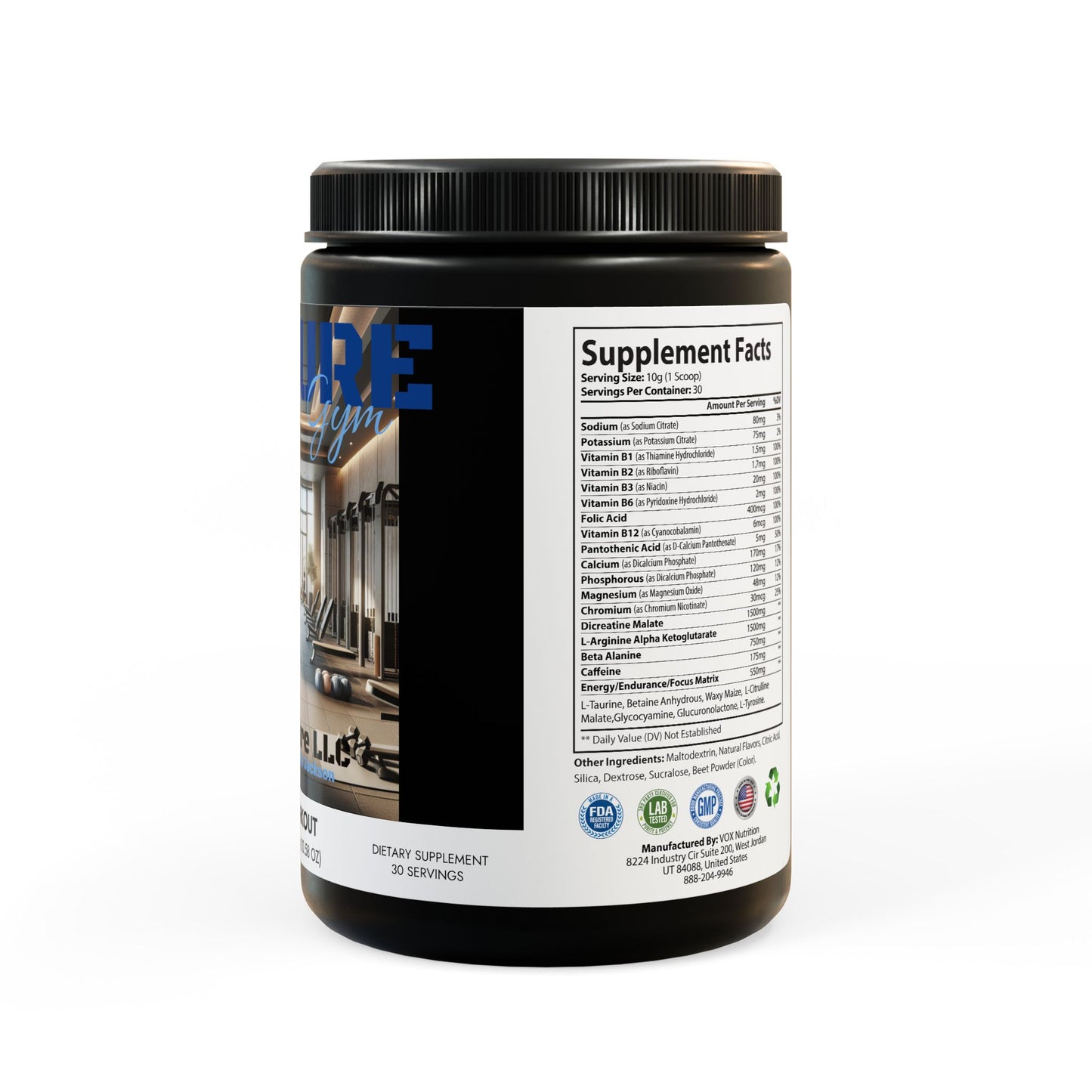 Pre-Workout Supplement, Watermelon (300g, 10.58oz)