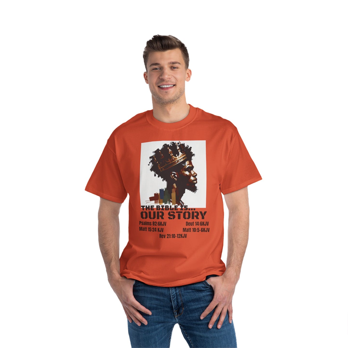 The Bible Is Our Story- Men's 'Beefy' Tee