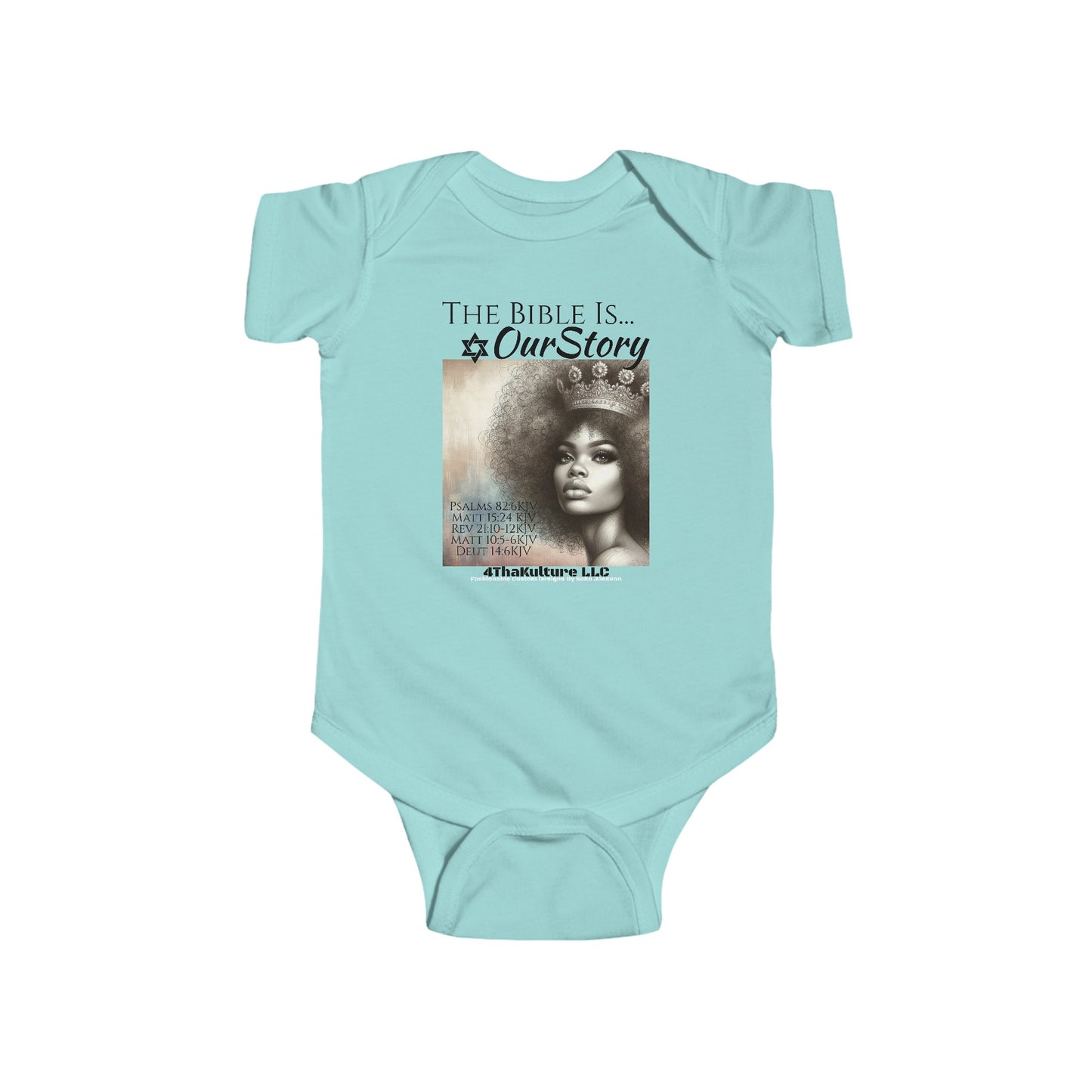 The Bible Is Our Story- GIRL'S Infant Jersey Bodysuit