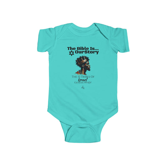 Bible Is Our Story- BOY'S Infant Jersey Bodysuit
