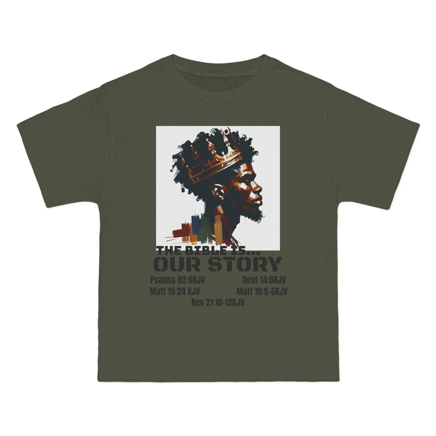 The Bible Is Our Story- Men's 'Beefy' Tee