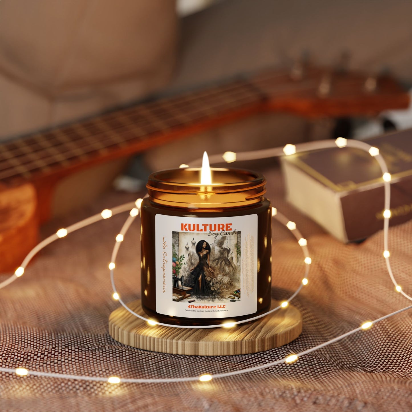 "The Entrepreneur"- Scented Soy Candle (Amber Jar)
