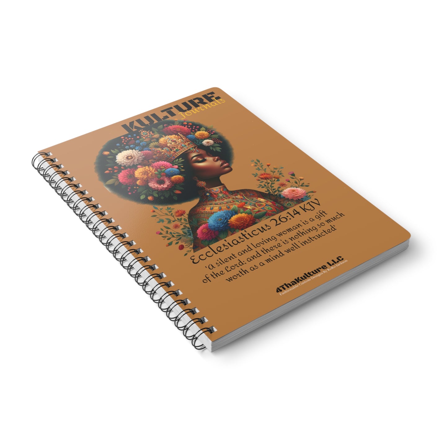 "Brown Suga"-Wire bound Softcover Notebook