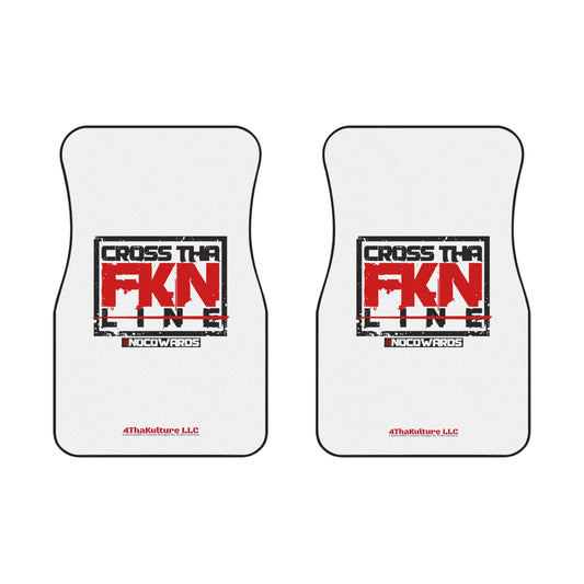CrossThaFcknLine- Car Mats (2x Front)