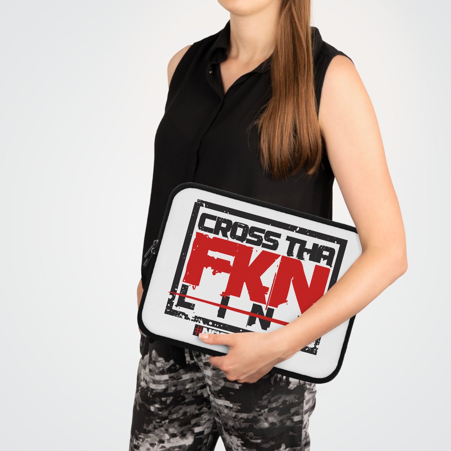 CrossThaFcknLine- Laptop Sleeve