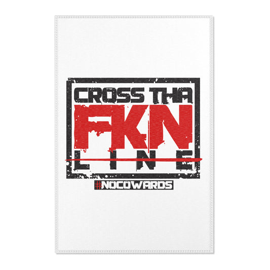 CrossThaFcknLine-24x36" Area Rug
