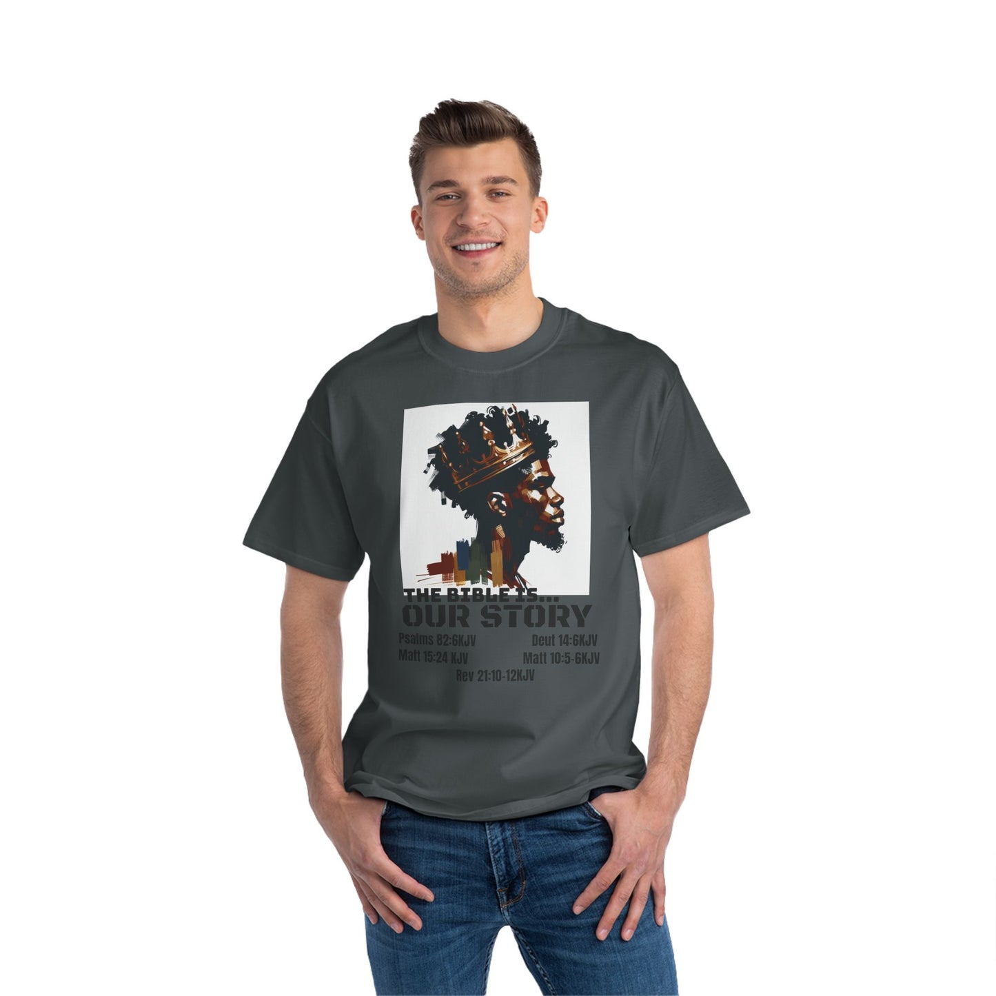 The Bible Is Our Story- Men's 'Beefy' Tee