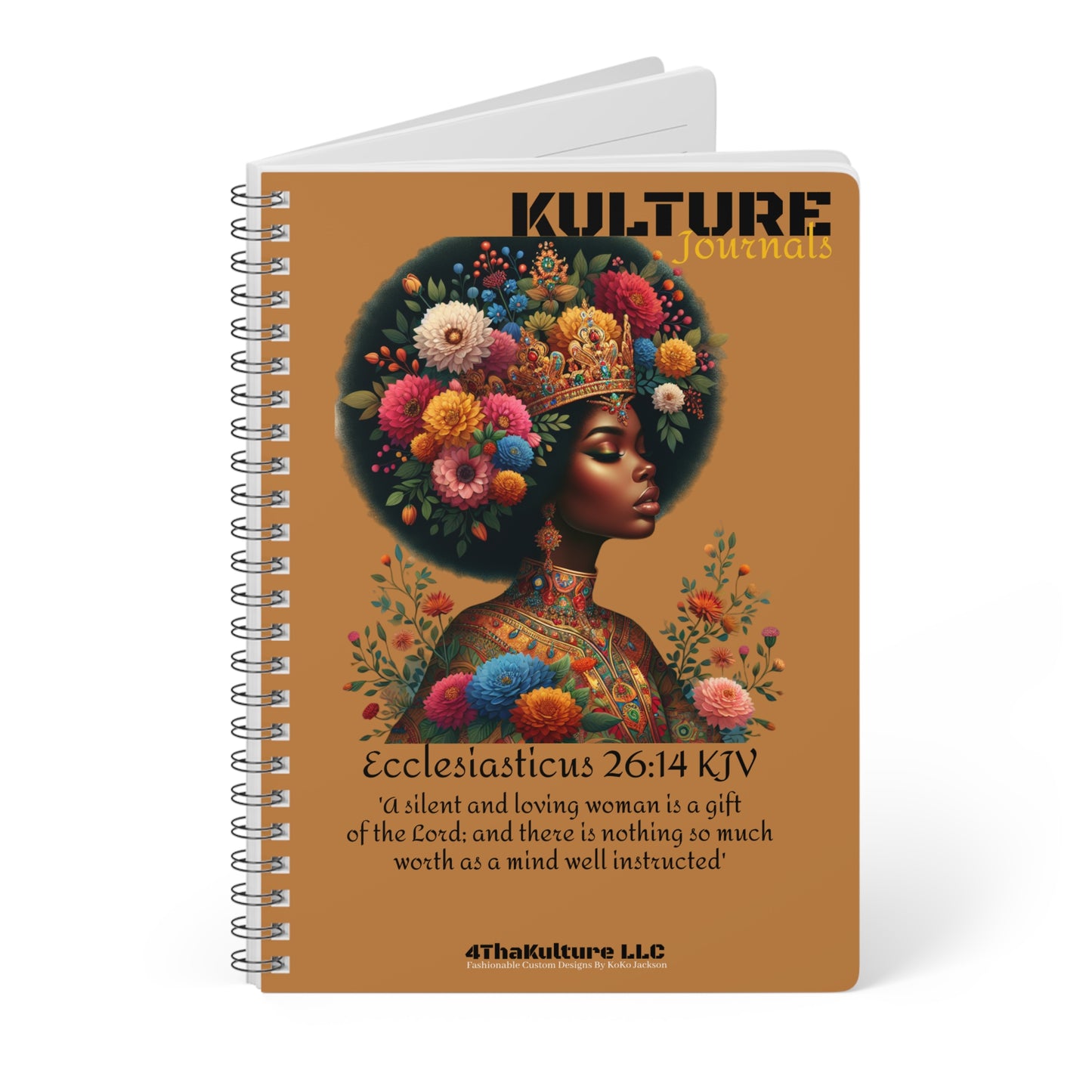 "Brown Suga"-Wire bound Softcover Notebook