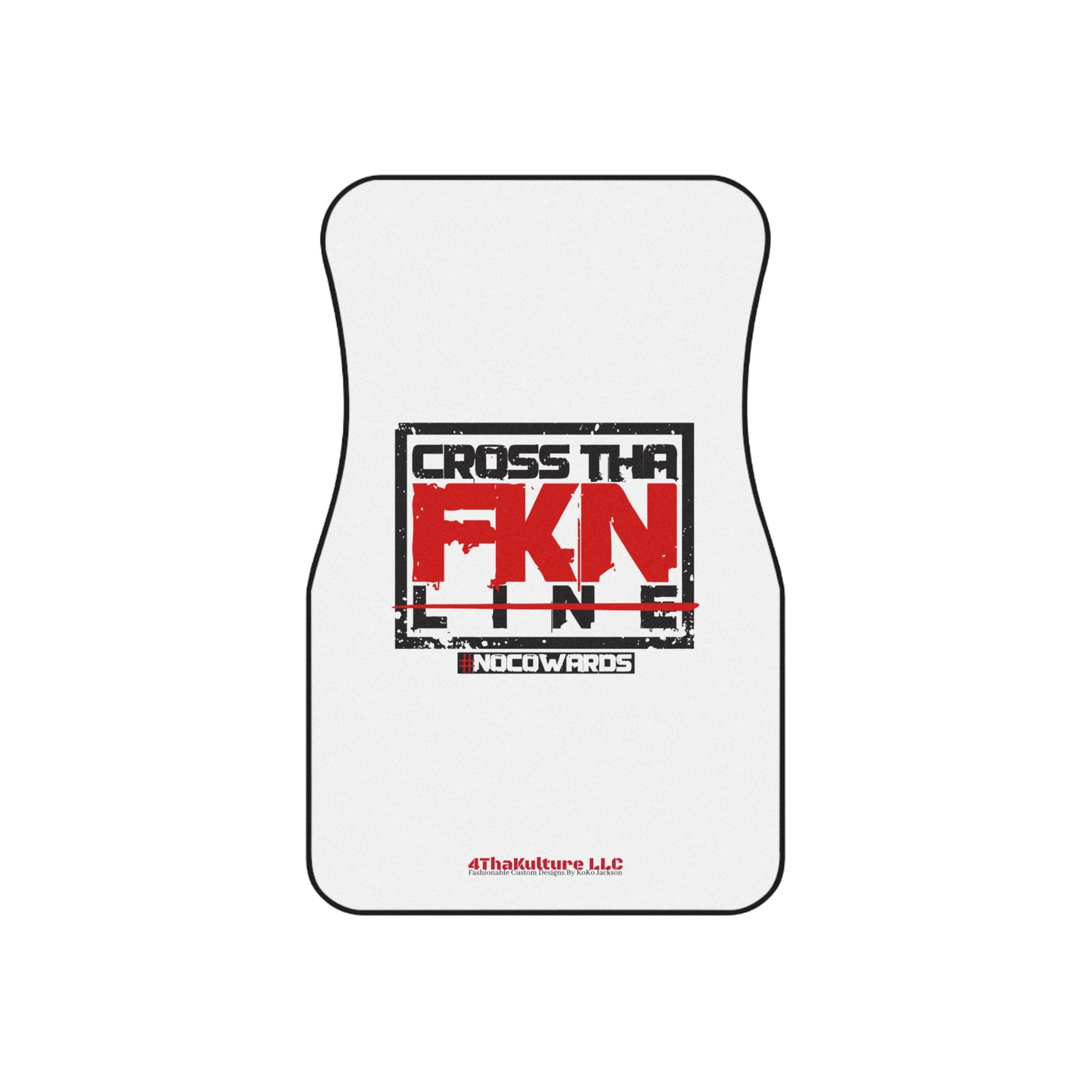 CrossThaFcknLine- Car Mats (2x Front)