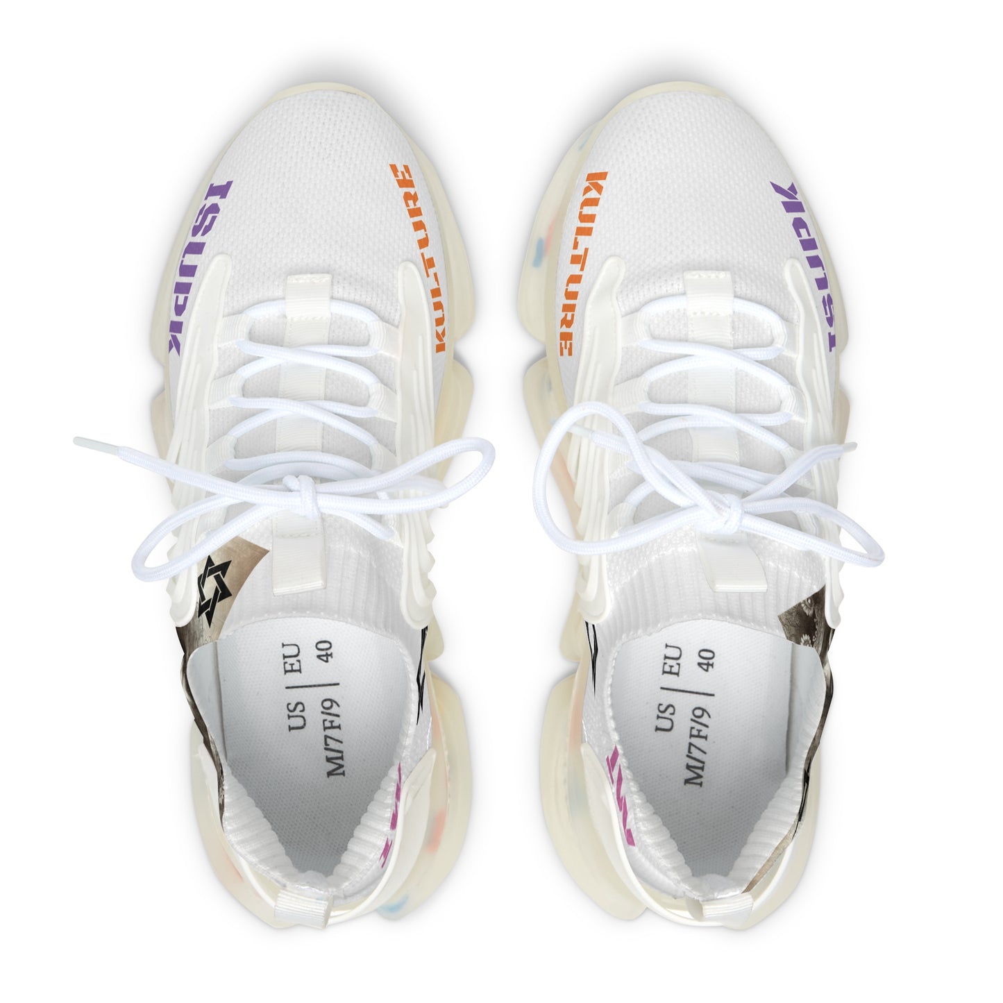 "VANILLA SPRINKLES"- (CUSTOM UPK) Mesh Sneakers