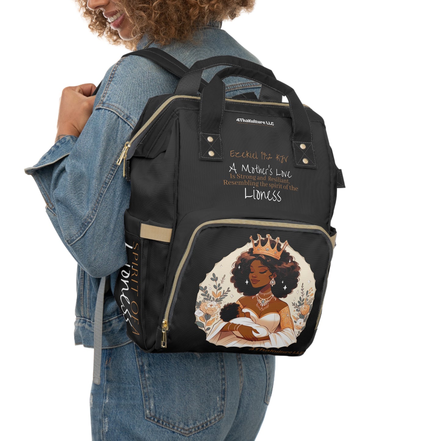 A Mothers Love- Multifunctional Diaper Backpack (Blk)