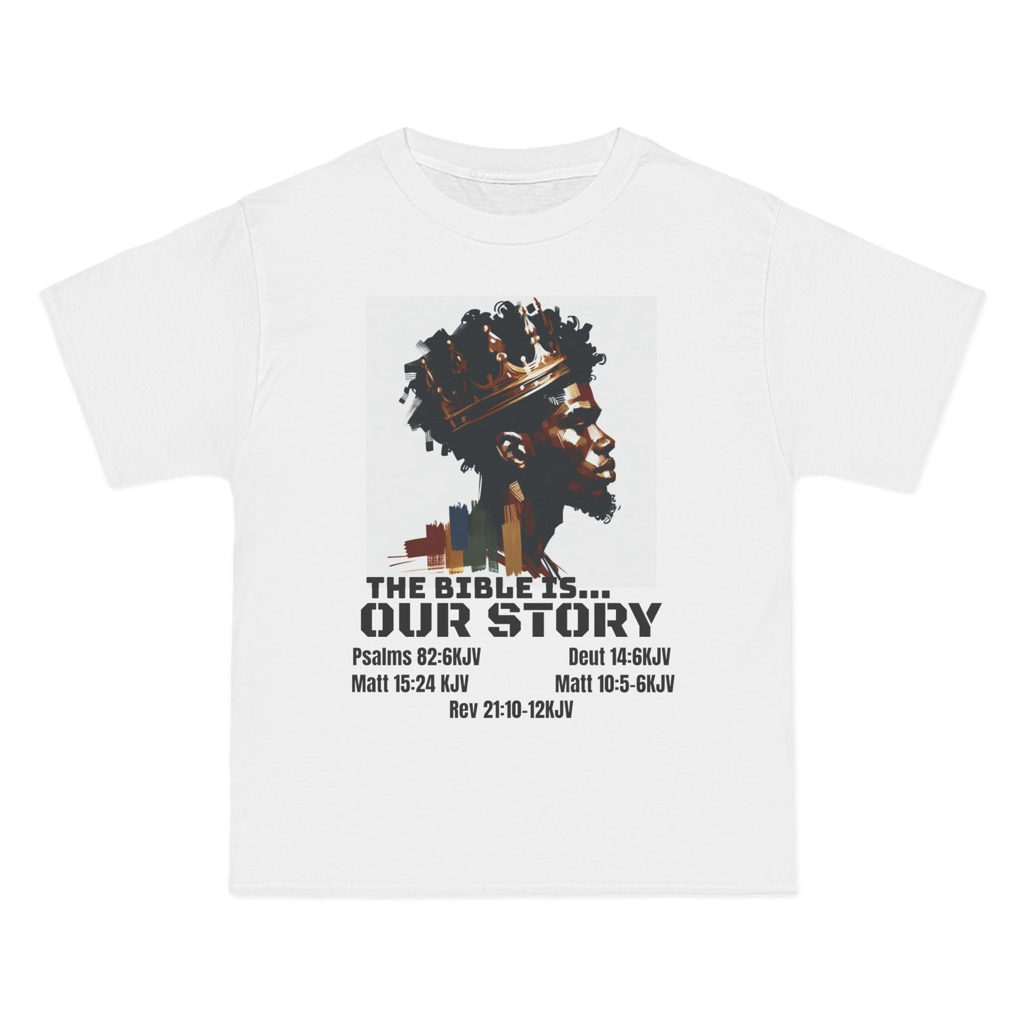 The Bible Is Our Story- Men's 'Beefy' Tee