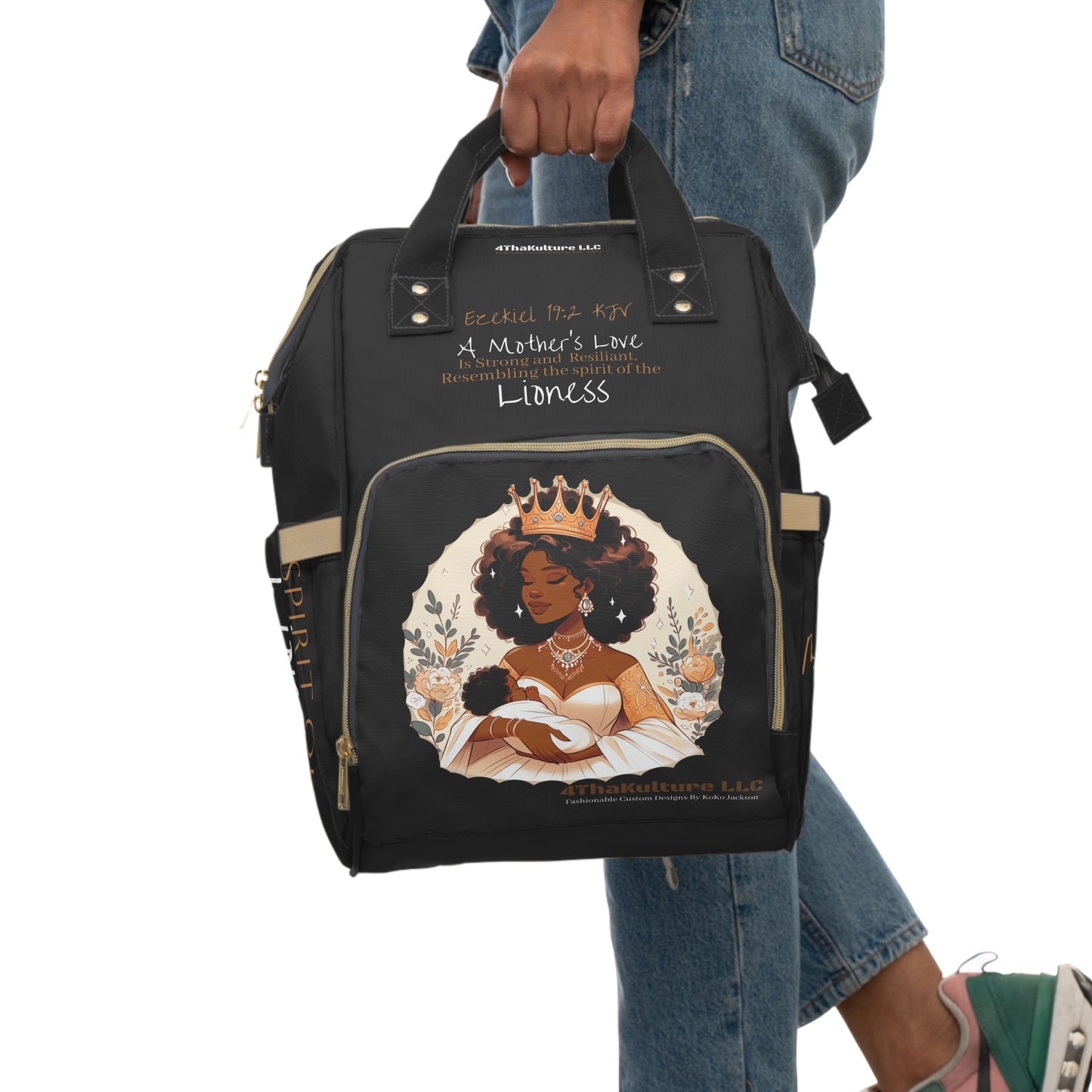A Mothers Love- Multifunctional Diaper Backpack (Blk)