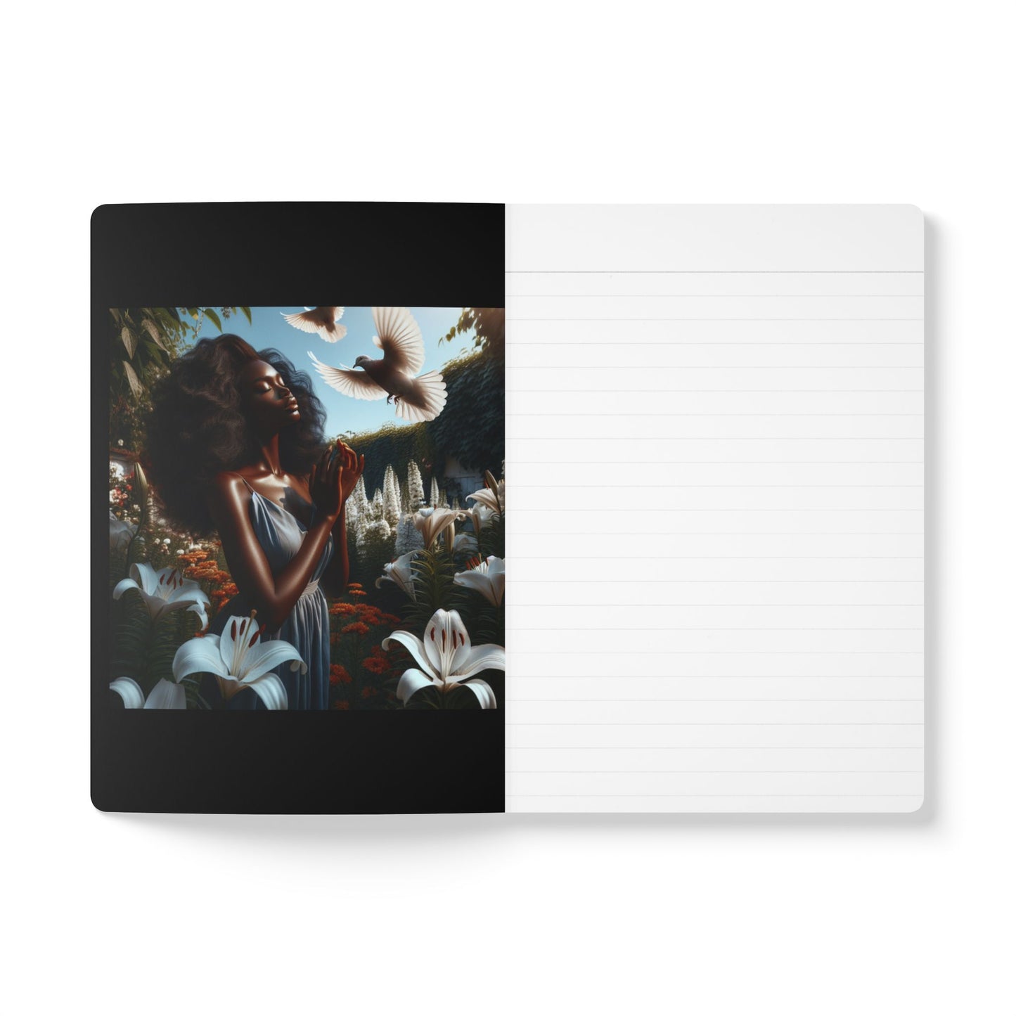 "Virtuous" Softcover Journal (with Inside Illustrations and Scripture)