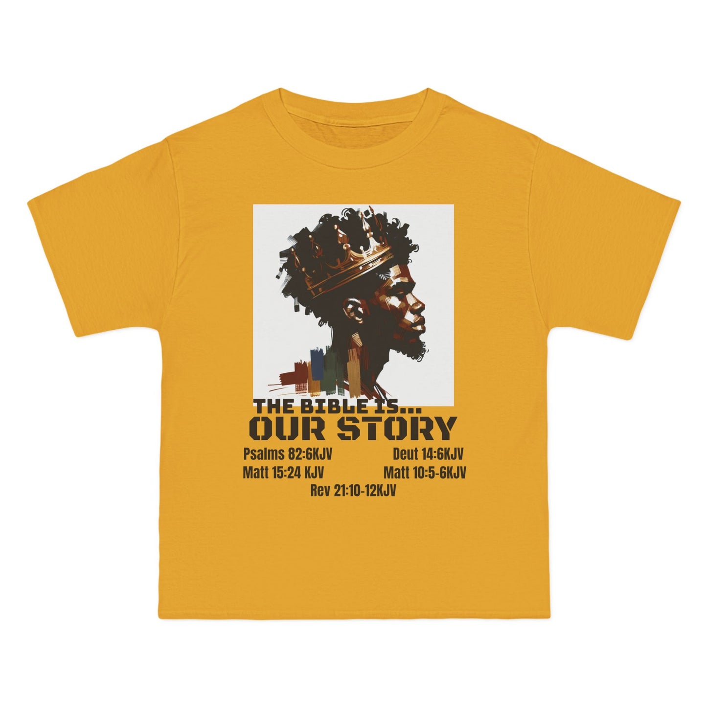 The Bible Is Our Story- Men's 'Beefy' Tee