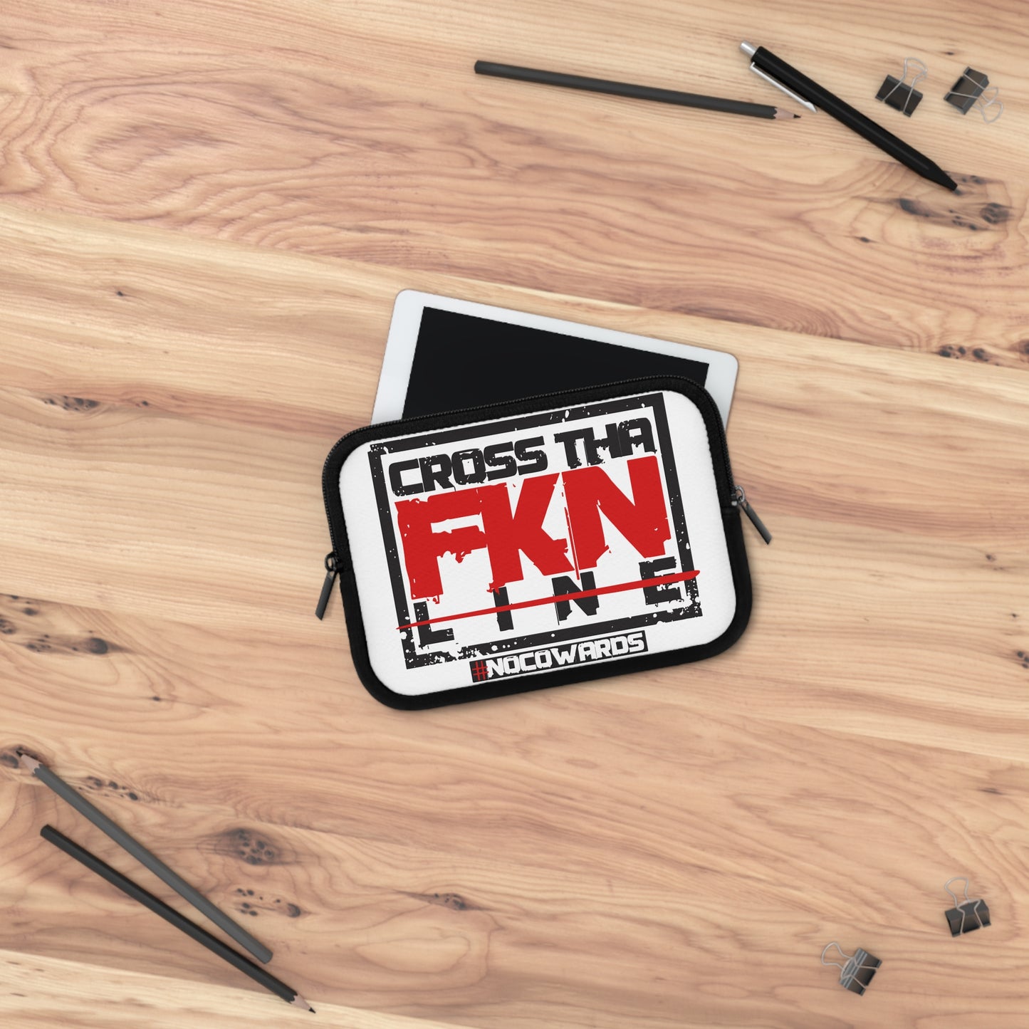 CrossThaFcknLine- Laptop Sleeve