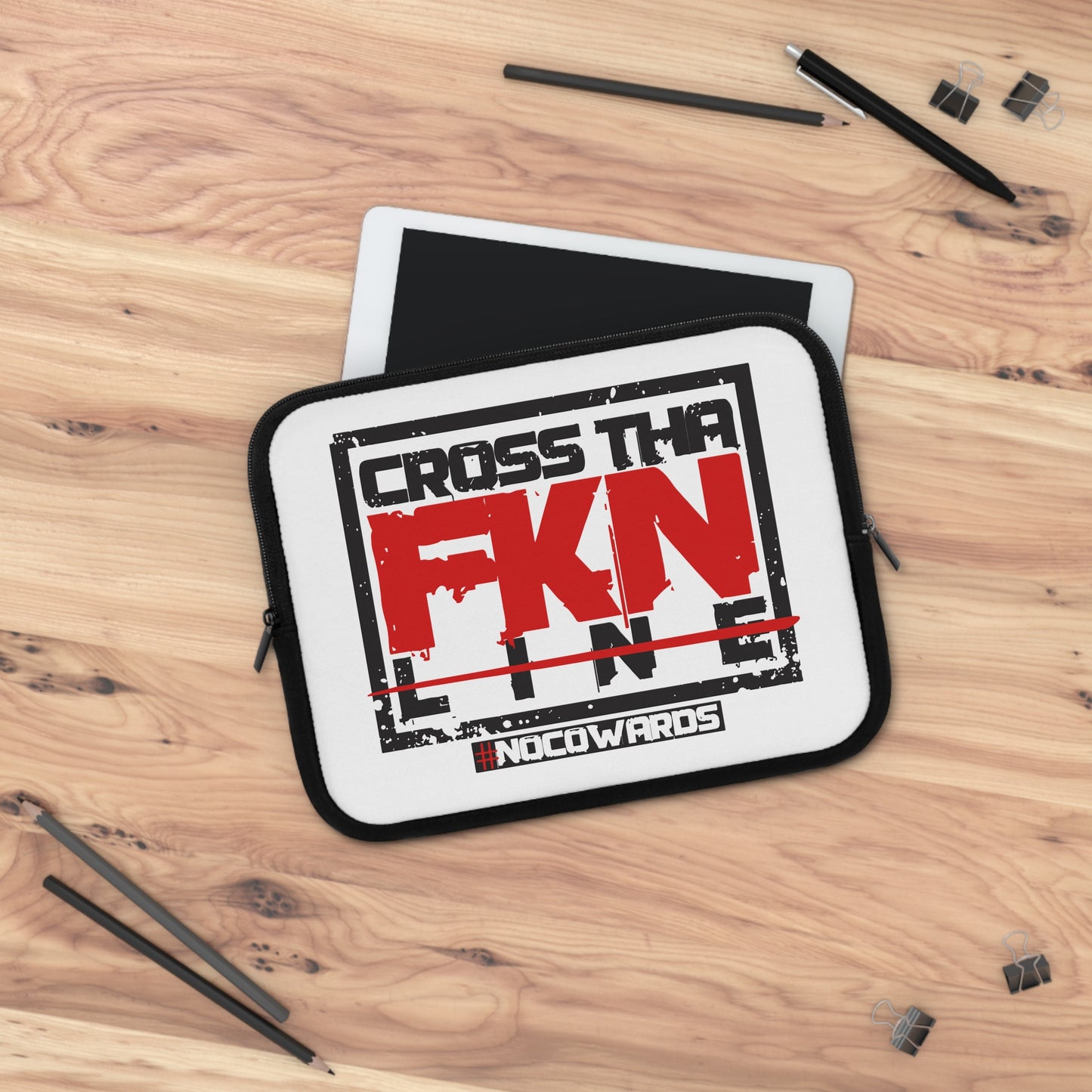 CrossThaFcknLine- Laptop Sleeve