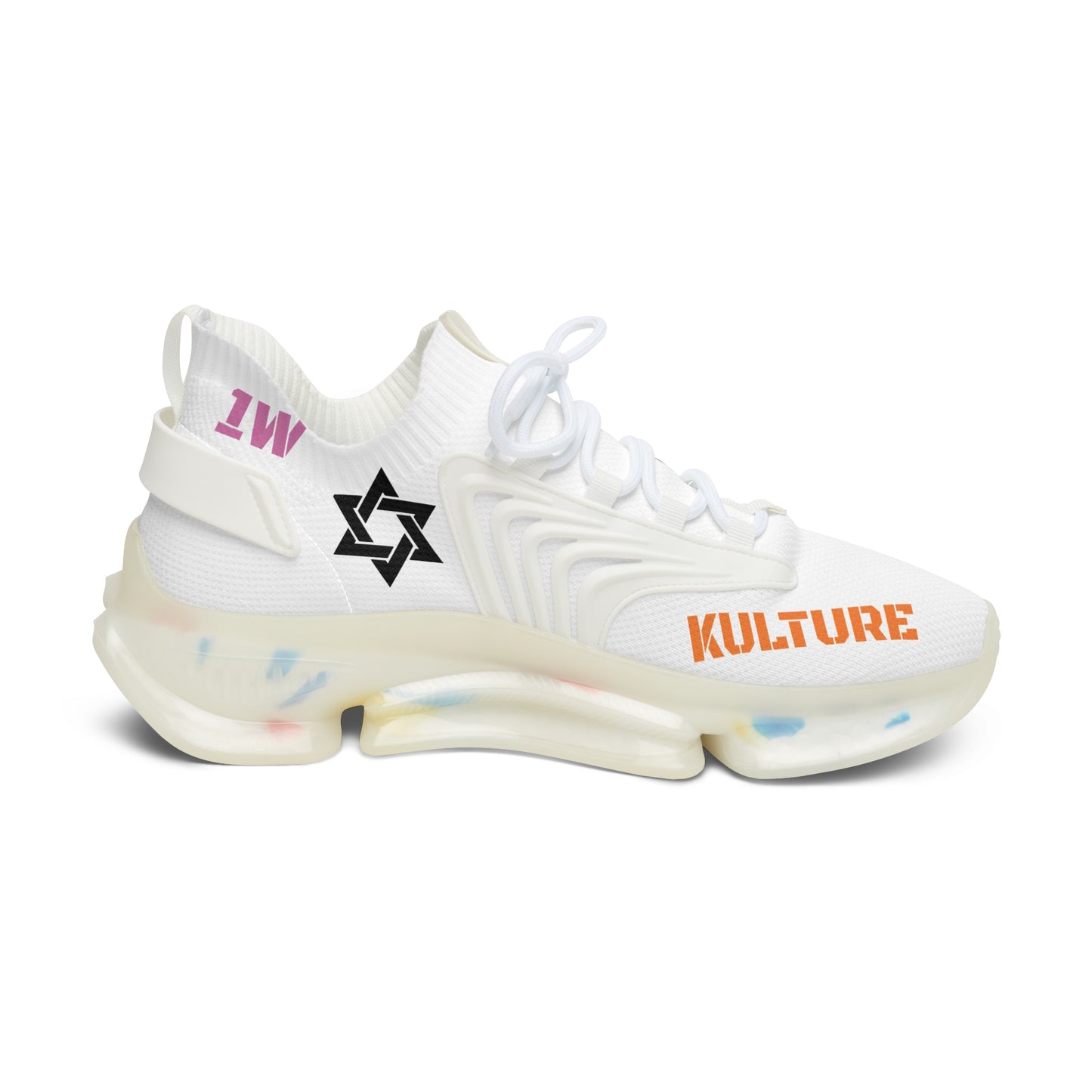 "VANILLA SPRINKLES"- (CUSTOM UPK) Mesh Sneakers