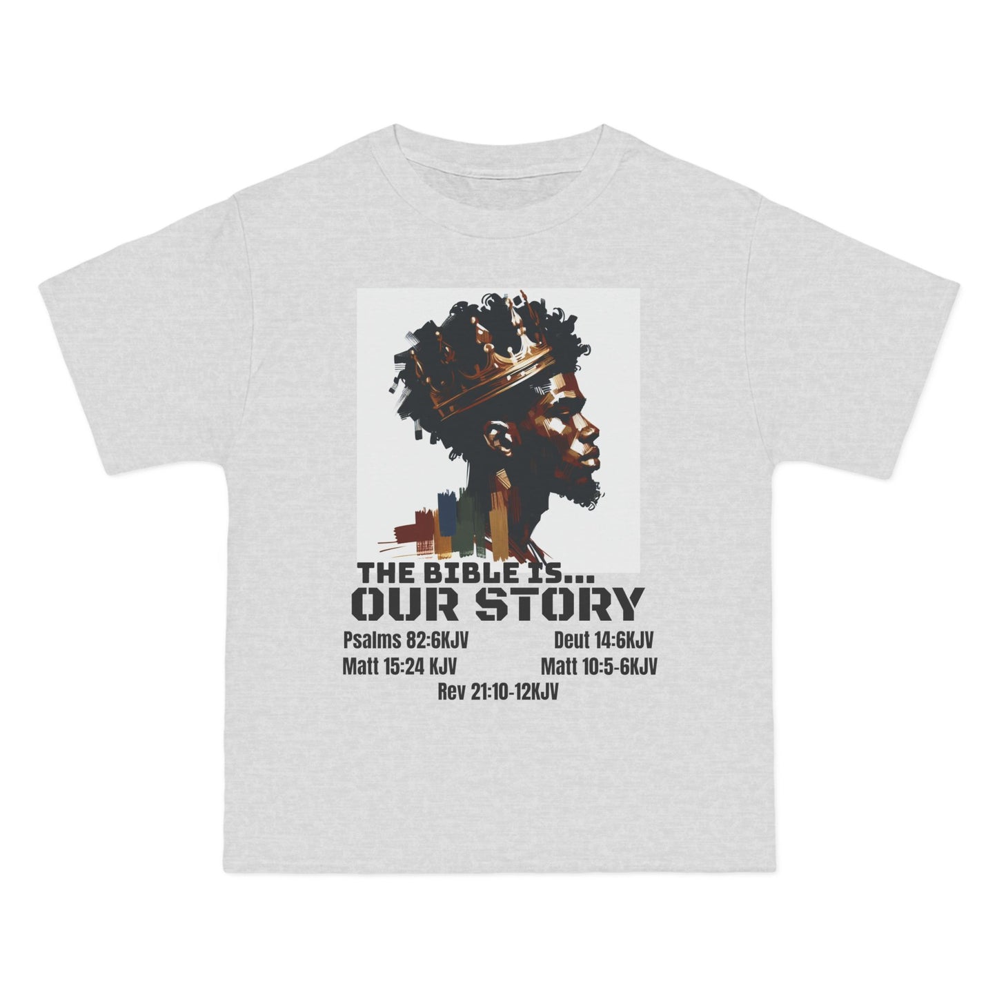 The Bible Is Our Story- Men's 'Beefy' Tee