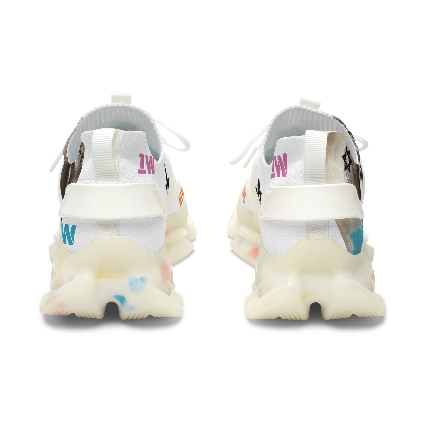 "VANILLA SPRINKLES"- (CUSTOM UPK) Mesh Sneakers