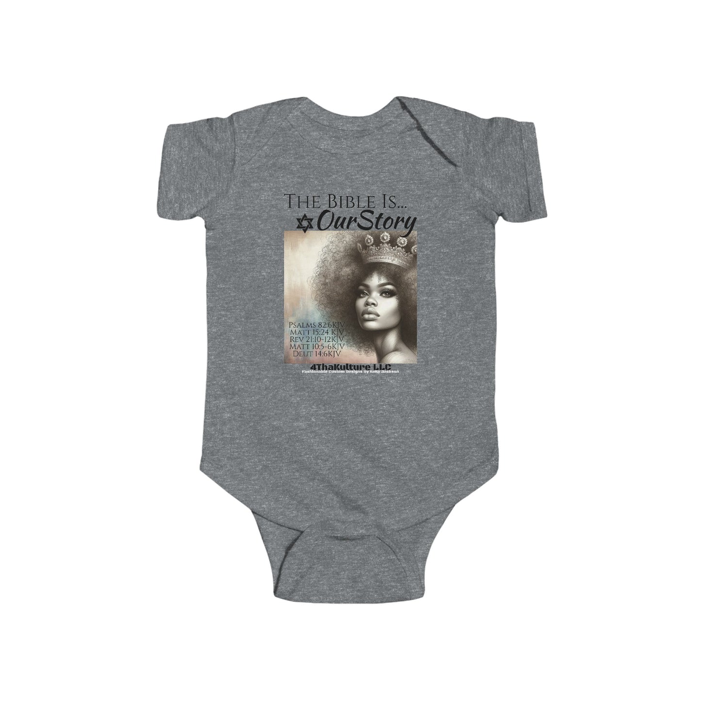 The Bible Is Our Story- GIRL'S Infant Jersey Bodysuit