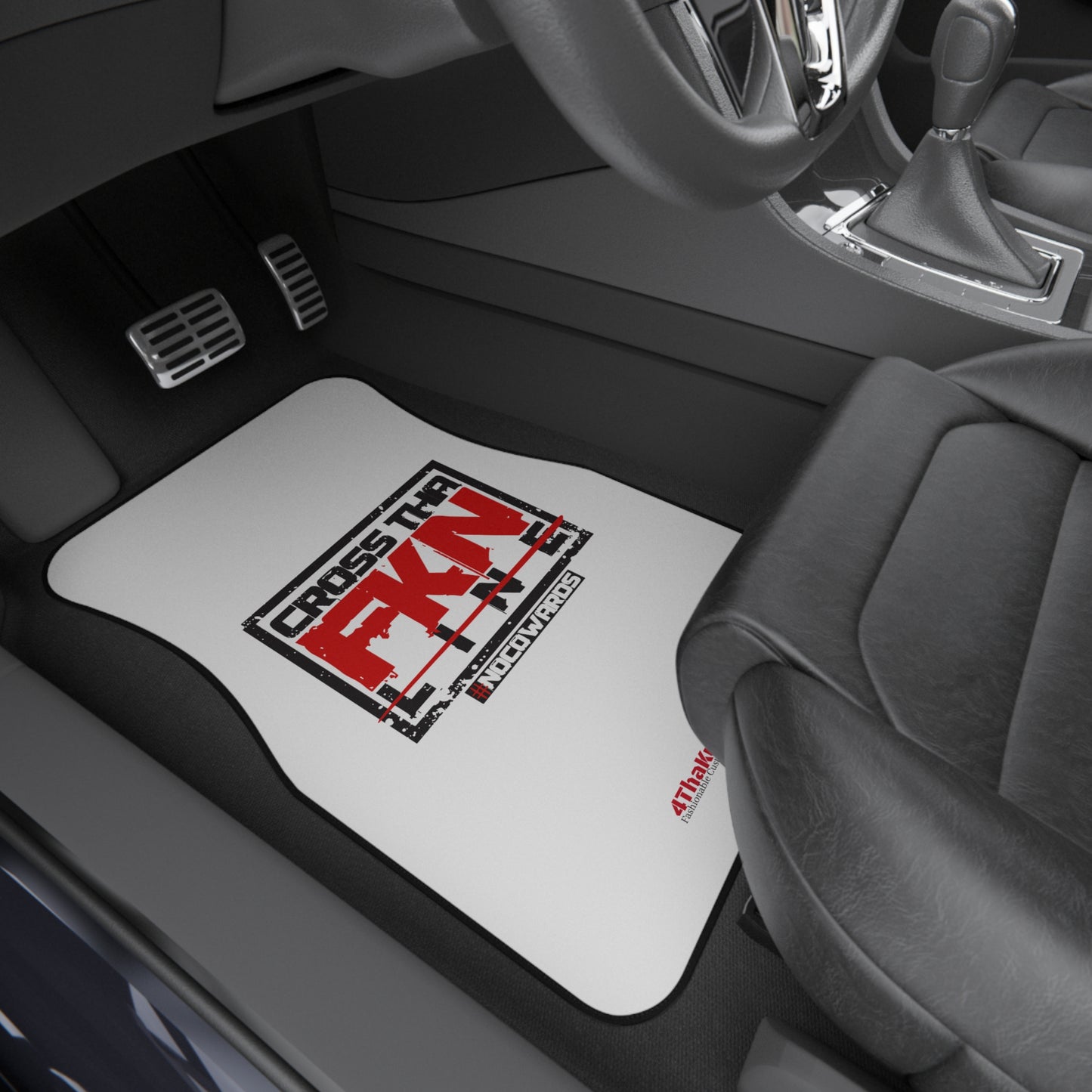 CrossThaFcknLine- Car Mats (2x Front)