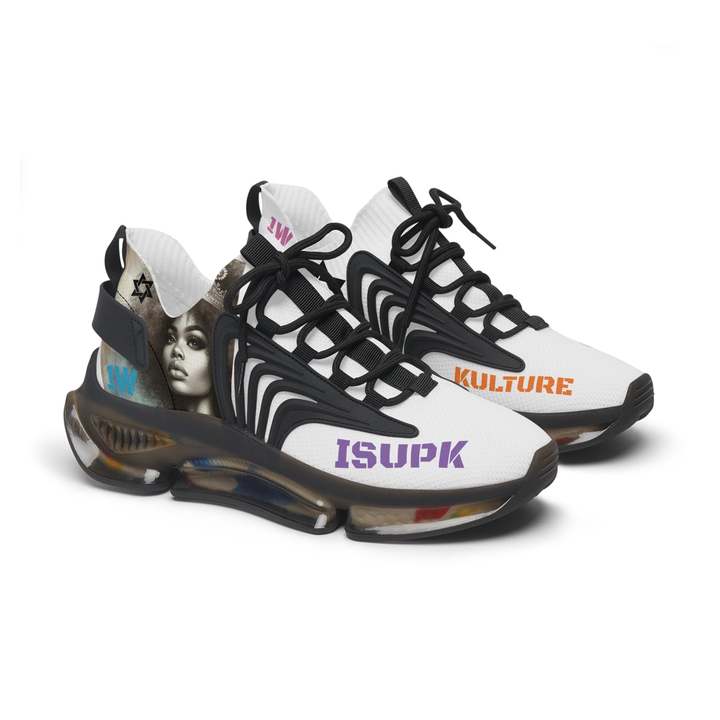 "VANILLA SPRINKLES"- (CUSTOM UPK) Mesh Sneakers