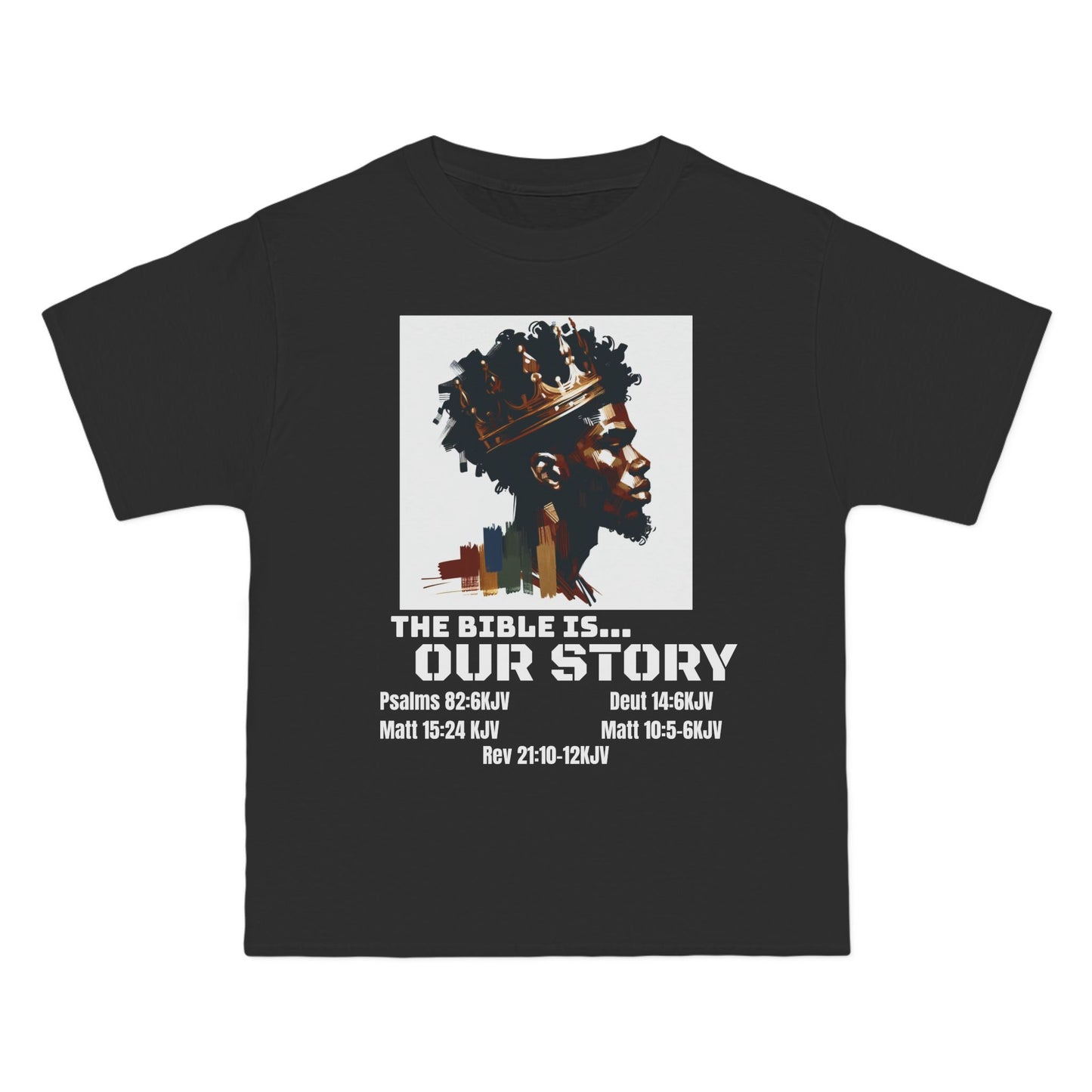 The Bible Is Our Story- Men's 'Beefy' Tee