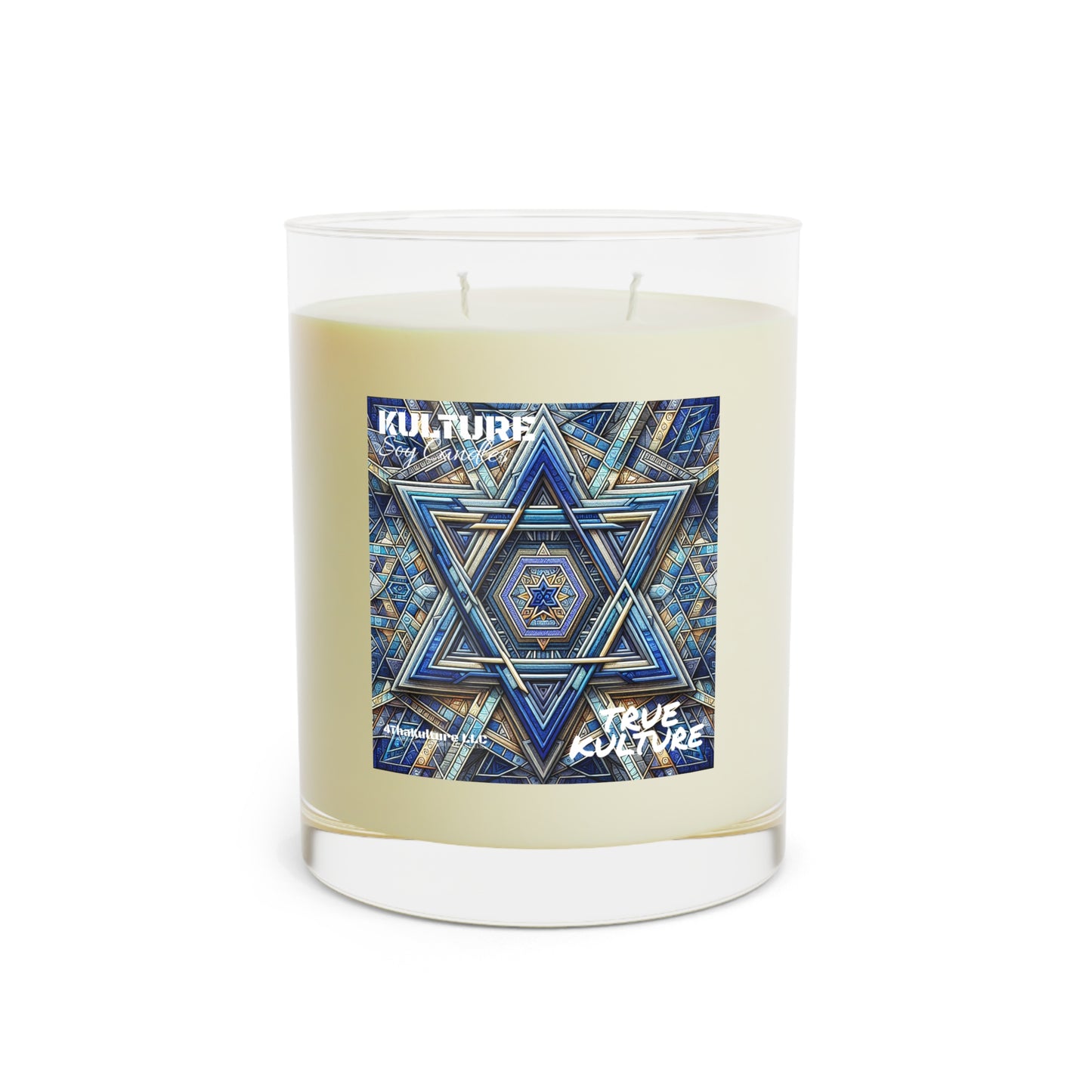 "True Kulture"-Scented Soy Wax Candle - Full Glass, 11oz