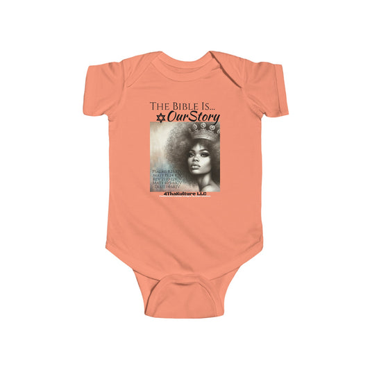 The Bible Is Our Story- GIRL'S Infant Jersey Bodysuit