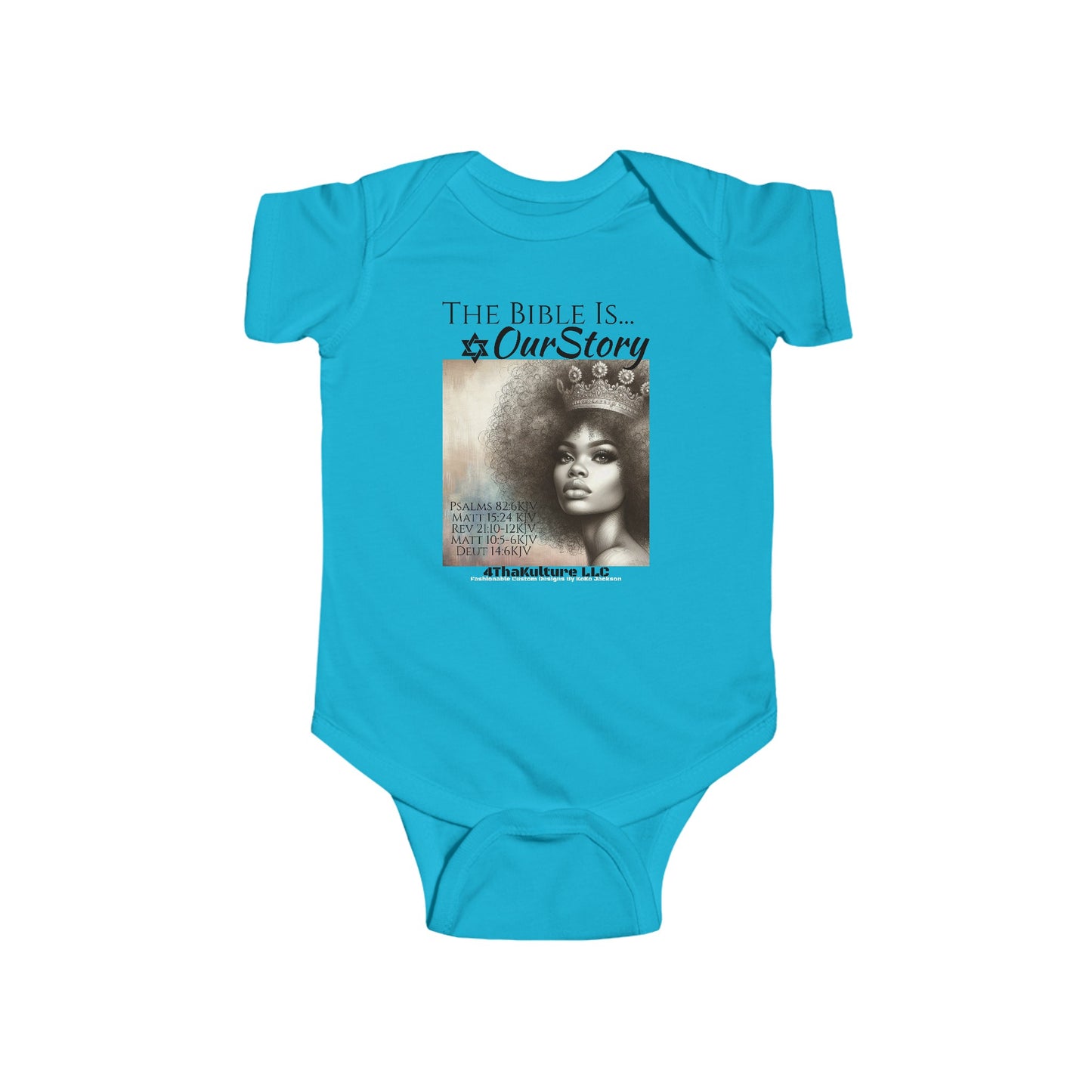 The Bible Is Our Story- GIRL'S Infant Jersey Bodysuit