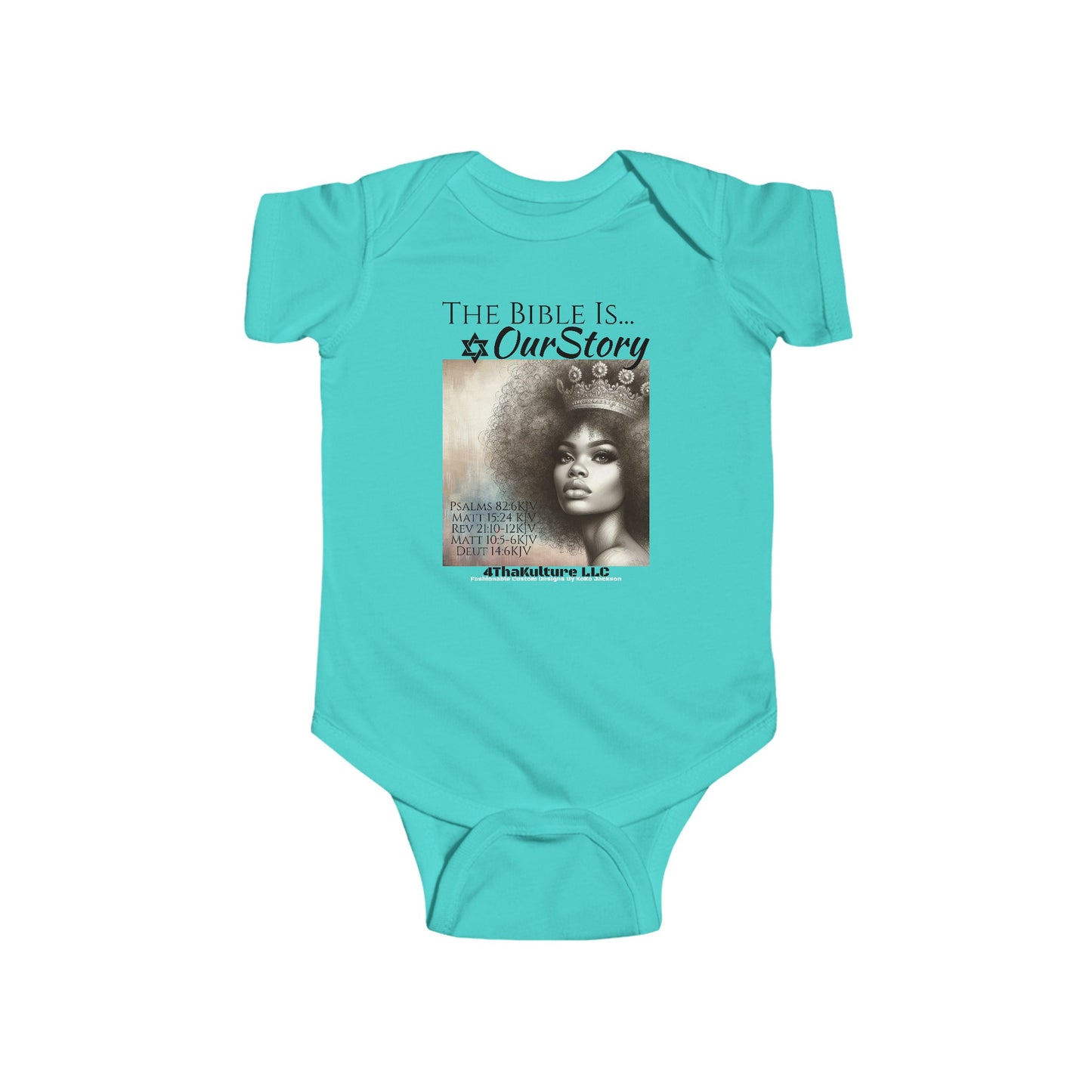 The Bible Is Our Story- GIRL'S Infant Jersey Bodysuit